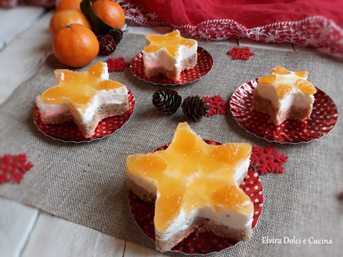 stelle di cheesecake al mandarino