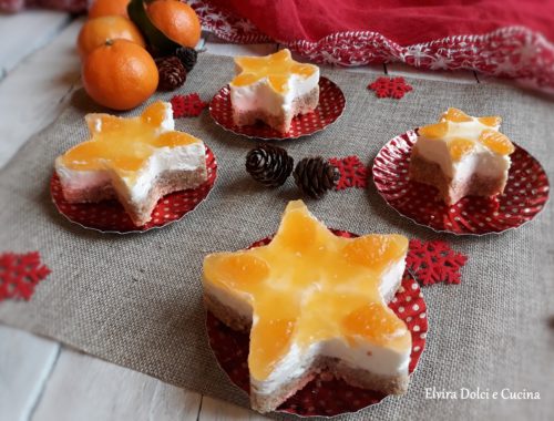 stelle di cheesecake al mandarino