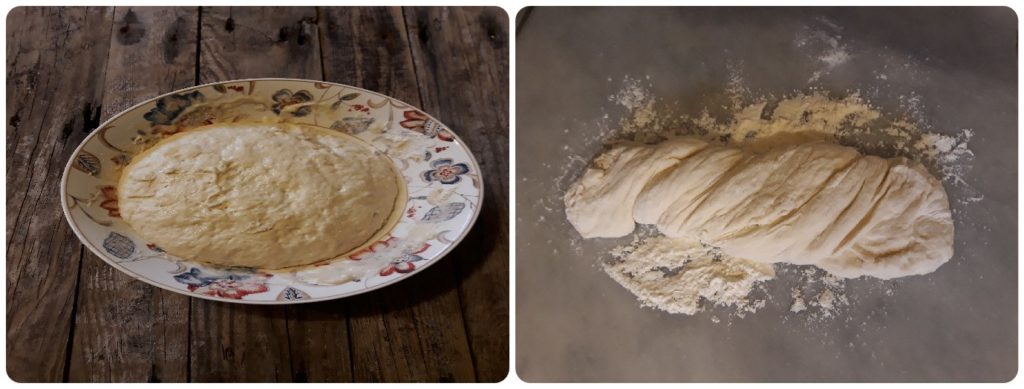 Filone di pane arrotolato fatto in casa