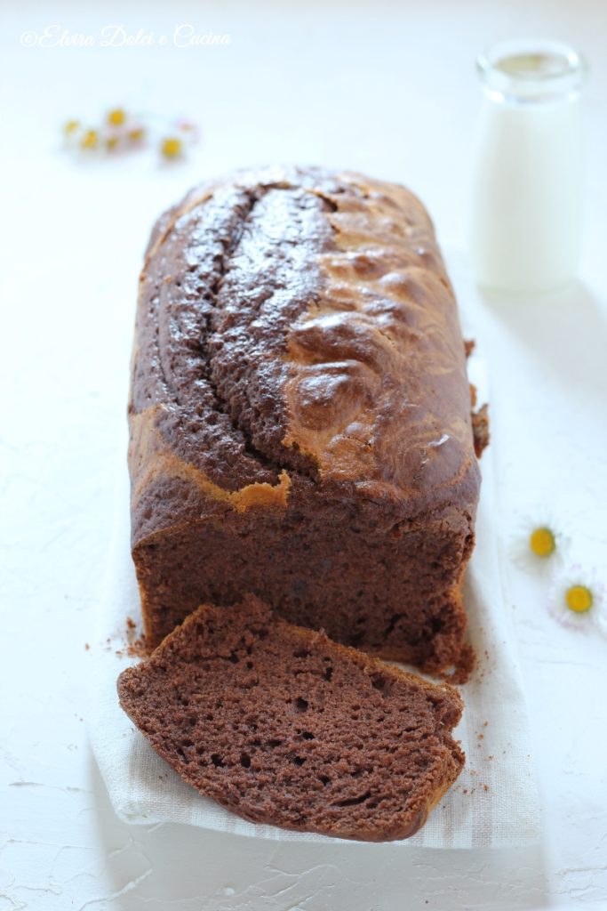 Plumcake al cacao e vaniglia