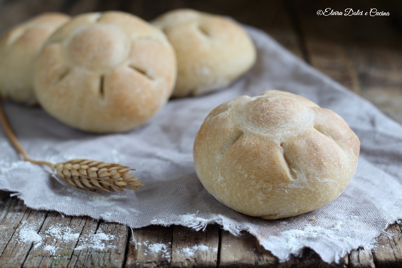 Panini rosette con lievito madre