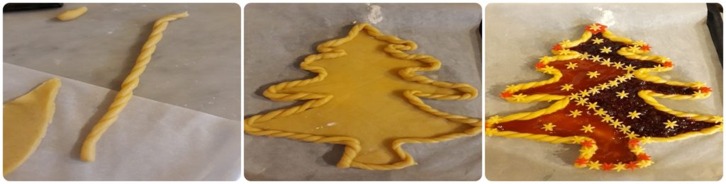 Crostata albero di Natale senza stampo