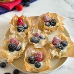 Mini sbriciolate ricotta fragole e cioccolato fondente senza glutine e lattosio