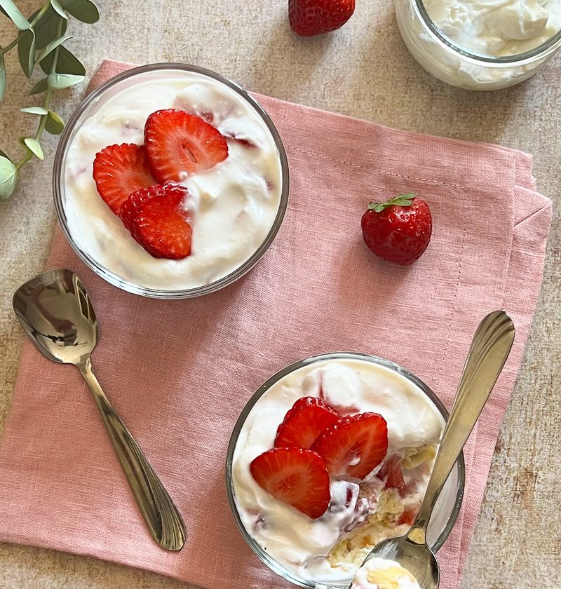 tiramisù alle fragole senza glutine e lattosio