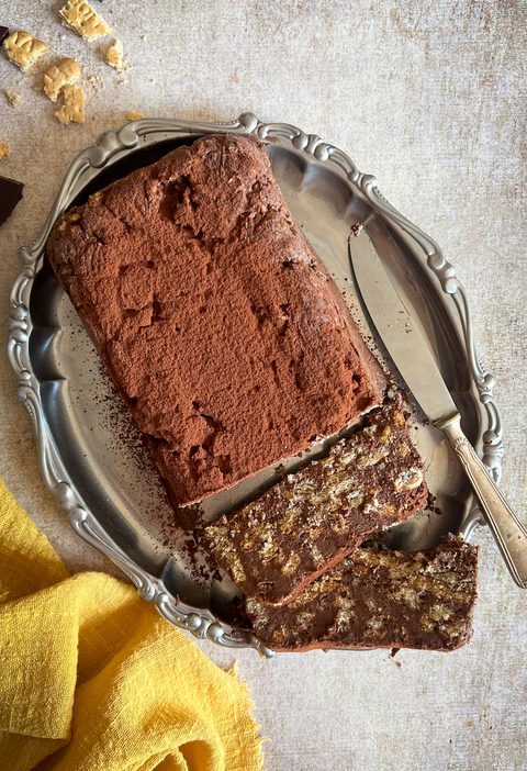 mattonella fredda ricotta e cioccolato